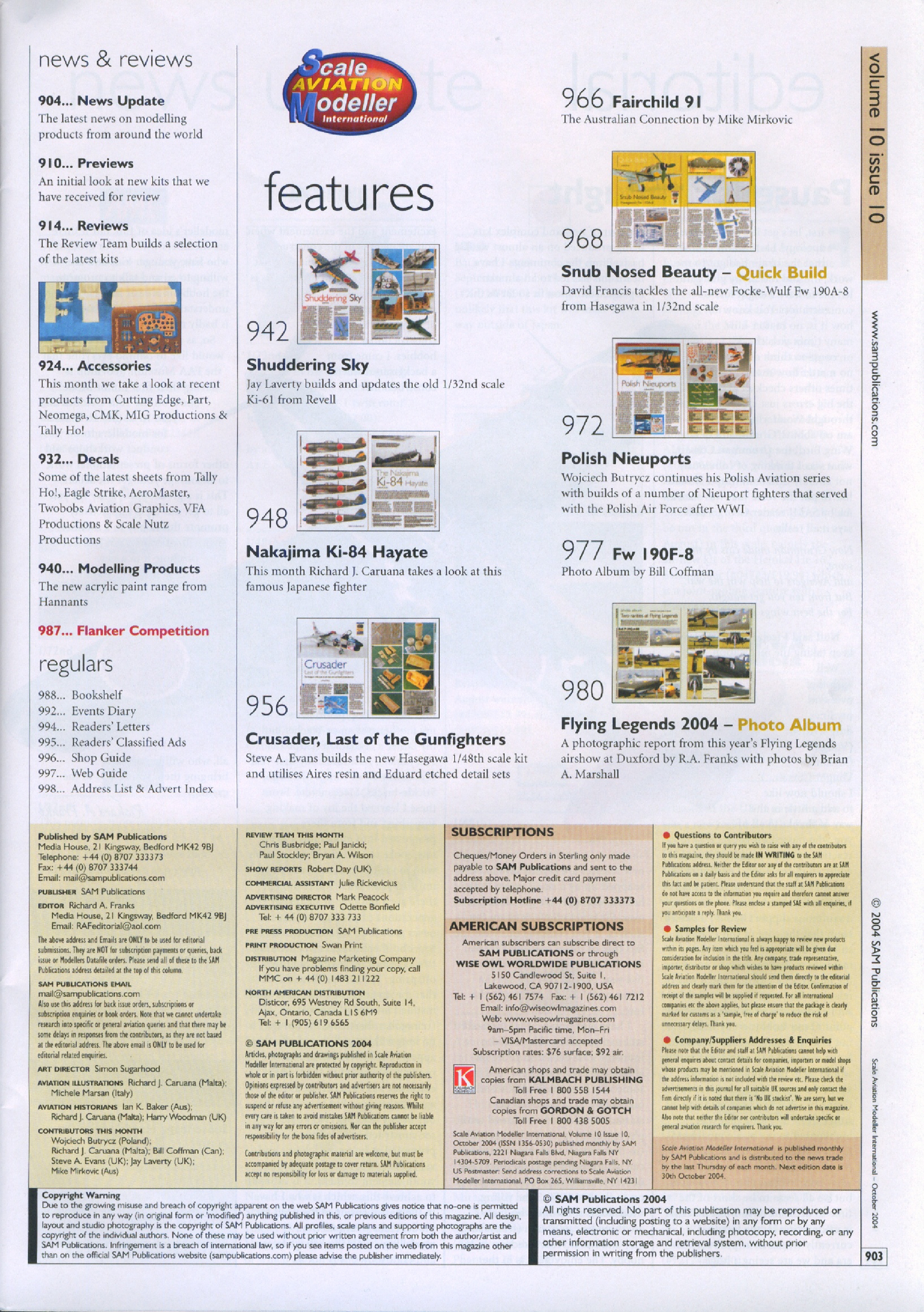 Scale Aviation Modeller International 2004-10